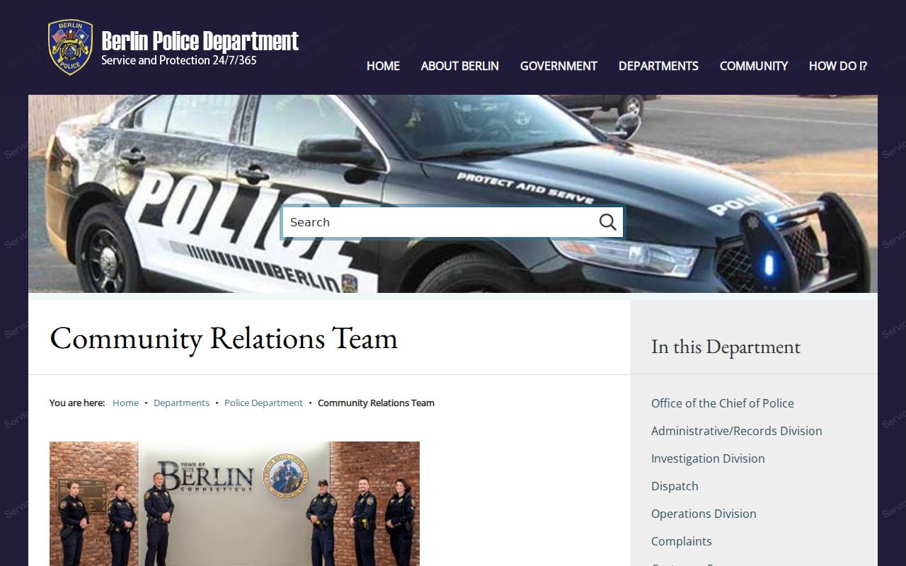 Berlin neighbors Berlin Police Community Relations and Neighborhood Watch information